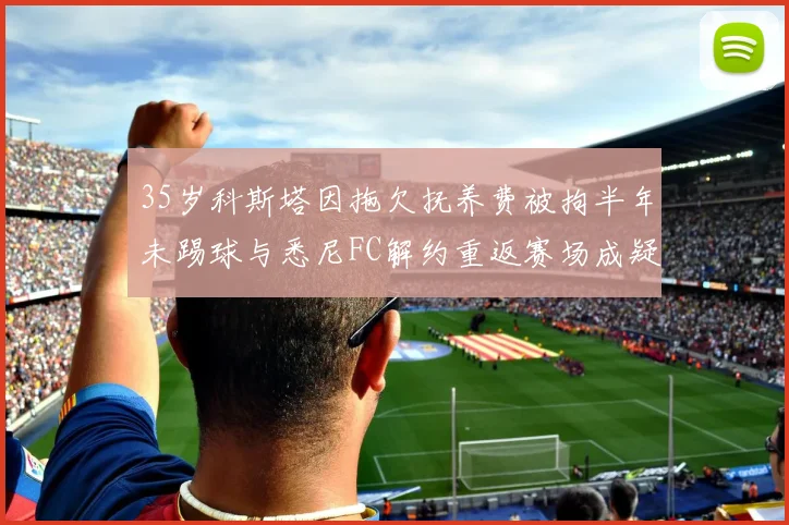 35岁科斯塔因拖欠抚养费被拘半年未踢球与悉尼FC解约重返赛场成疑
